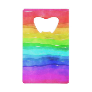 Aquarelle Rainbow Stripes Design Botter Opener