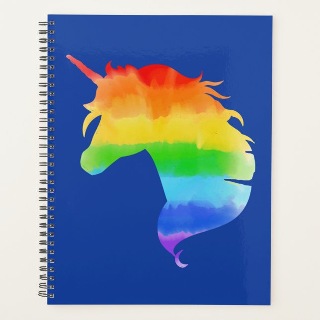 Aquarelle Rainbow Unicorn (Devant)