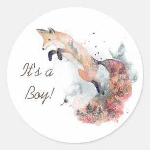 aquarelle renard mystique C'est un Sticker pour ga