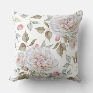 Aquarelle réversible Coussin floral