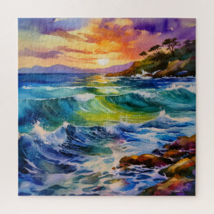 Aquarelle Rocky Shoreline puzzle