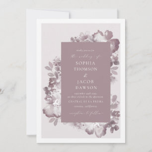 Aquarelle Romance Invitation
