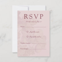 Aquarelle romantique Hydrangée Elégante RSVP