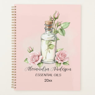 Aquarelle Rose Aromathérapie Florale Huiles essent