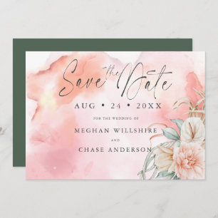 Aquarelle Rose de corail Floral