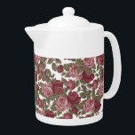 Aquarelle rose et blanc<br><div class="desc">C'est une théière | Un cadeau pour elle! ou laissez votre cuisine se démarquer avec d'autres accessoires de cuisine imprimés avec ce design.</div>