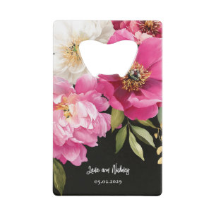 Aquarelle rose et blanc Peony Mariage floral