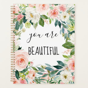Aquarelle rose et blanc Vous êtes beau