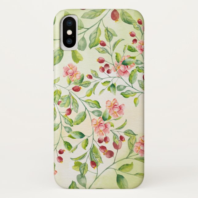 Aquarelle Rose Garden Vines iPhone / coque ipad (Dos)