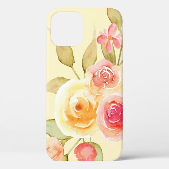 Aquarelle Rose iPhone / coque ipad (Verso)