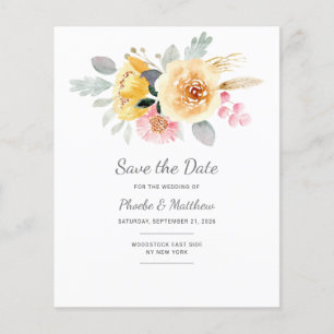 Aquarelle rose or Floral moderne Botanique