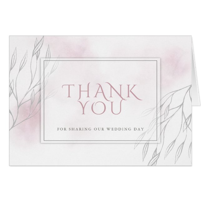 Aquarelle rose pâle et sauvage (Devant horizontal)