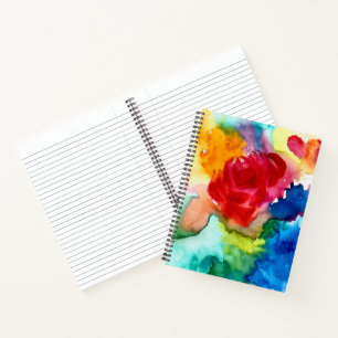 Aquarelle rose pavot art carnet de fleurs