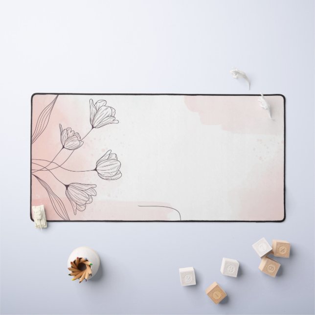 Aquarelle rose romantique Floral (Tableau pour enfants)