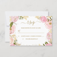 Aquarelle Rose rose or rose RSVP