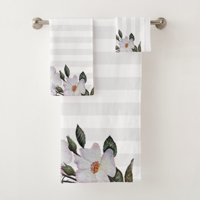 Aquarelle rose roses Ballerina Design floral (En situation)