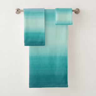Aquarelle rose Turquoise de Seafoam Abstrait #1
