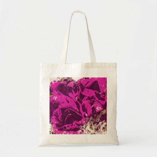 Aquarelle Rose violet sac fourre-tout (Devant)