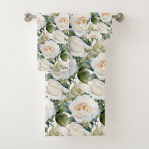 Aquarelle Roses blanches