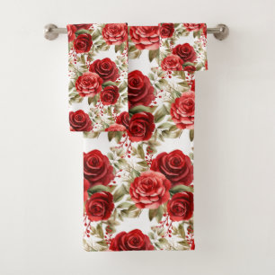 Aquarelle Roses rouges