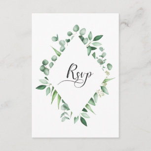 Aquarelle RSVP d'envie d'eucalyptus