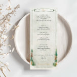 Aquarelle Russe pins sylvestre Menu Card<br><div class="desc">Conçu pour s'harmoniser avec notre forêt de pins aquarelle, ce menu propose de magnifiques pins aquarellés sur un arrière - plan beige brumeux, une scène pittoresque pour des mariages campagnards détendus. Pour une personnalisation plus avancée de cette conception, par exemple la modification de la disposition, de la police ou de...</div>