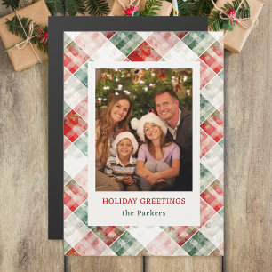 Aquarelle rustique Photo Plaid Noël