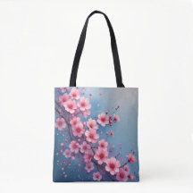 Aquarelle Sac fourre-tout Sakura Blossom