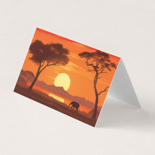 Aquarelle Safari Africain