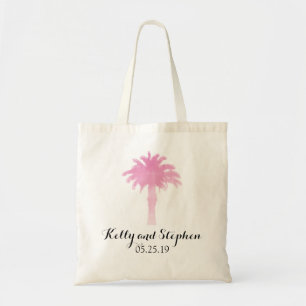 Aquarelle Serene Palm Tree   Sac d'invité Mariage
