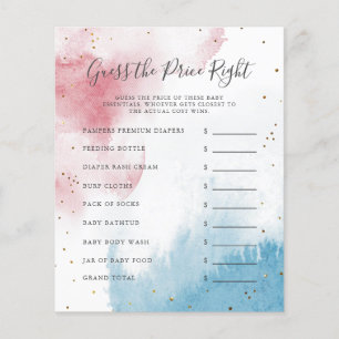 Aquarelle Sexe Reveillez Party Devinez Le Prix