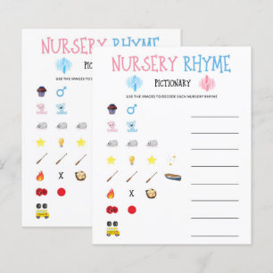 Aquarelle Sexe Révéler Nursery Rhyme Jeu