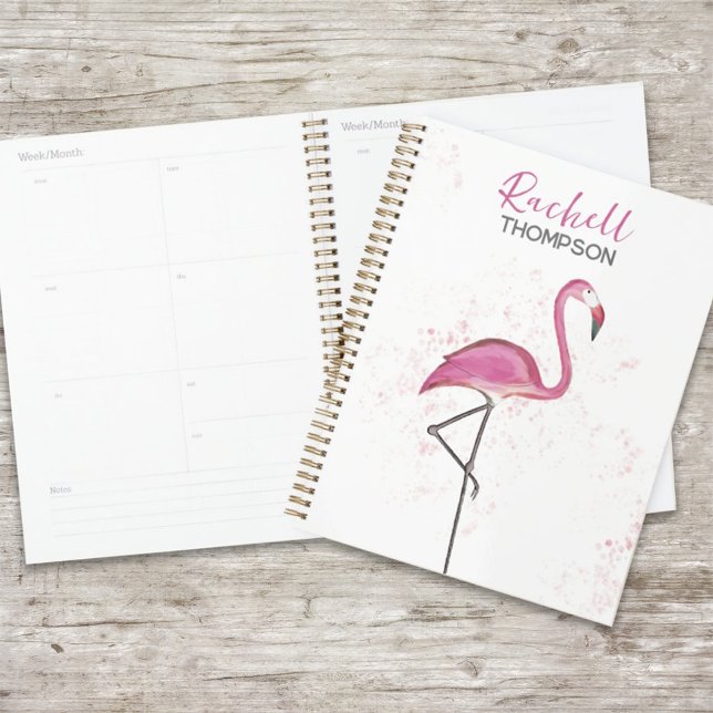 Aquarelle simple et élégante Flamant rose rose (Créateur téléchargé)