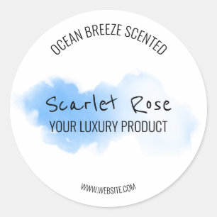 Aquarelle simple Étiquettes de produits blancs et