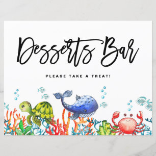 Aquarelle sous la barre des Desserts de mer