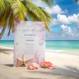 Aquarelle sous la mer Couple Shower Invitation