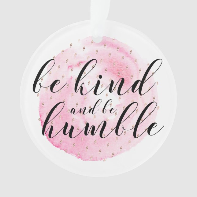Aquarelle, soyez gentil et humble (devant)