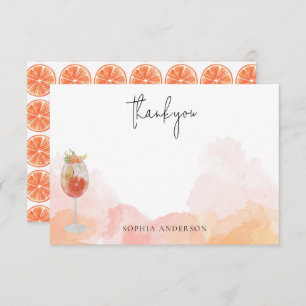 Aquarelle Spritz Orange qui est Amore Merci