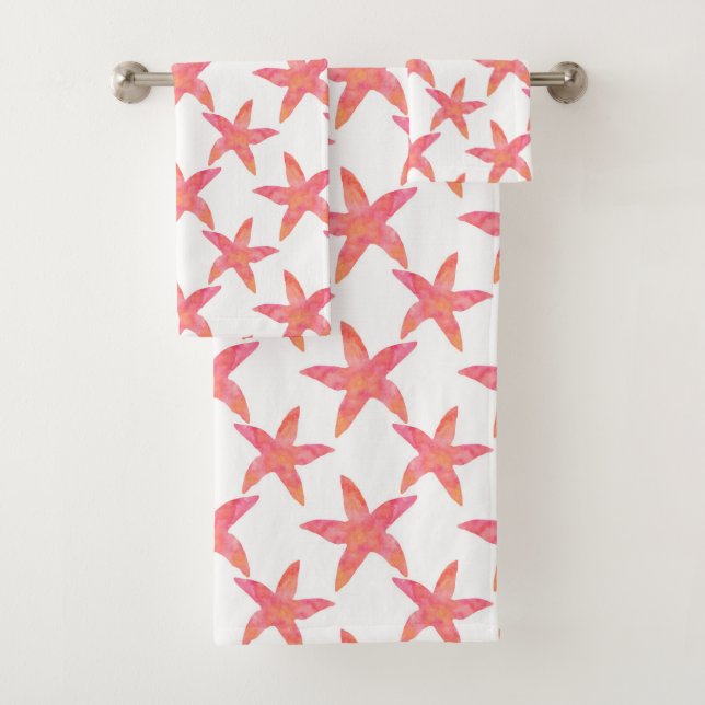 Aquarelle Starfish Motif (En situation)