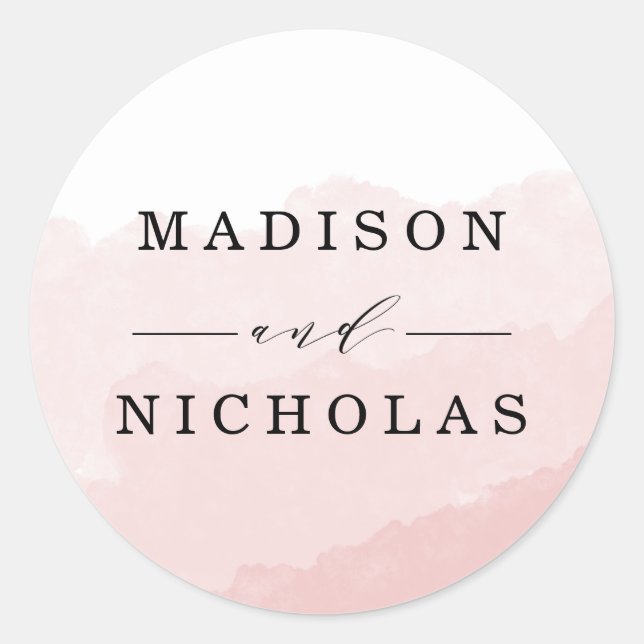 Aquarelle | Stickers Favor Mariage (Devant)