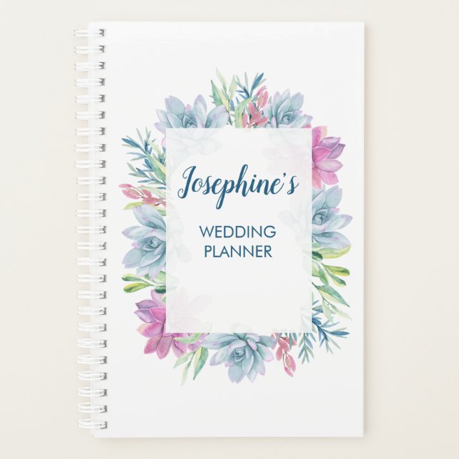 Aquarelle Succulente personnalisée (Devant)