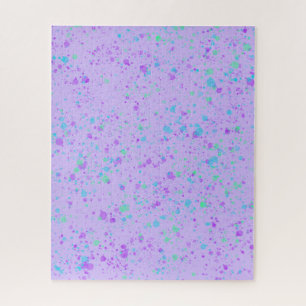 Aquarelle sur Puzzle pourpre