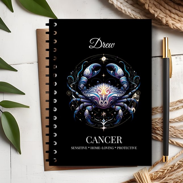 Aquarelle tendance Cancer Zodiac Journal (Créateur téléchargé)