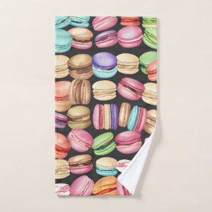 Aquarelle tendance et artistique Macarons Motif