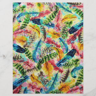 Aquarelle tendance mignonne éclaboussures de plume