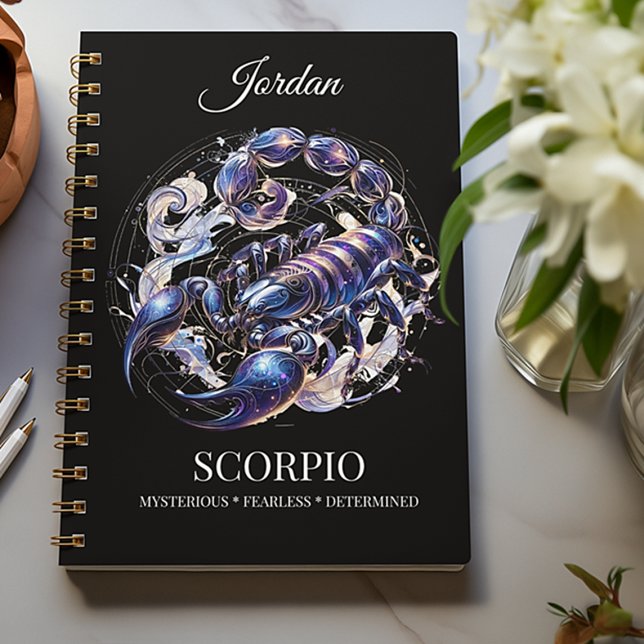Aquarelle tendance Scorpio Zodiac Journal (Créateur téléchargé)