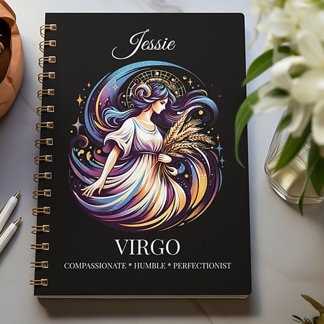 Aquarelle tendance Virgo Zodiac Journal (Créateur téléchargé)