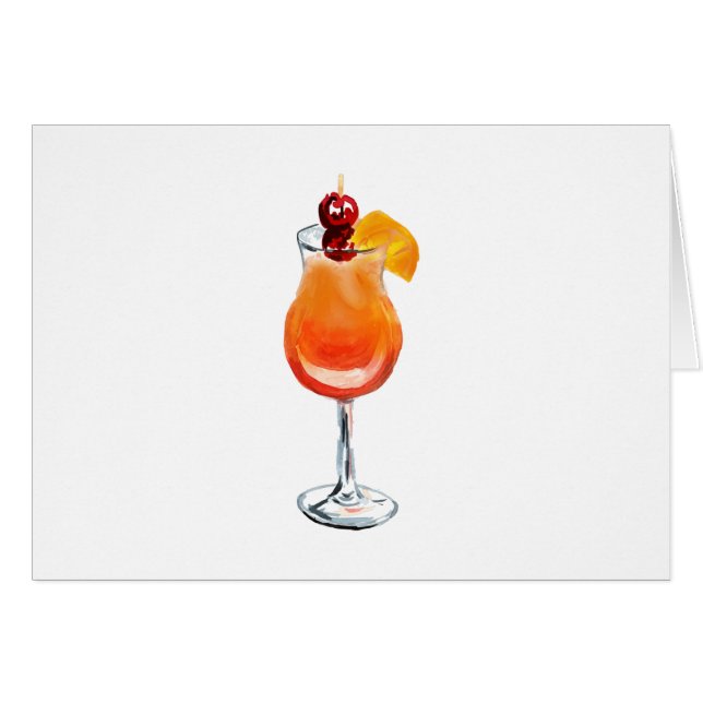 Aquarelle Tequila Sunrise Cocktail (Devant horizontal)