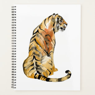 Aquarelle Tiger assis