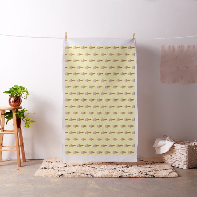 Aquarelle Tissu de crème glacée (jaune) (In Situ)